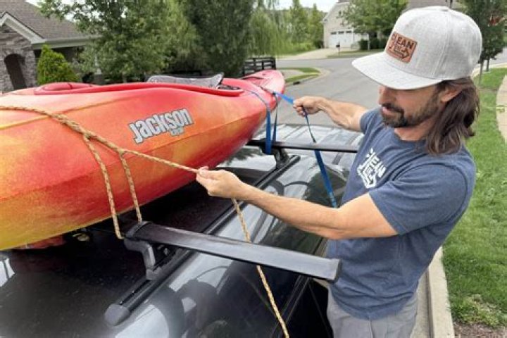 Can a kayak be transported upside down?
