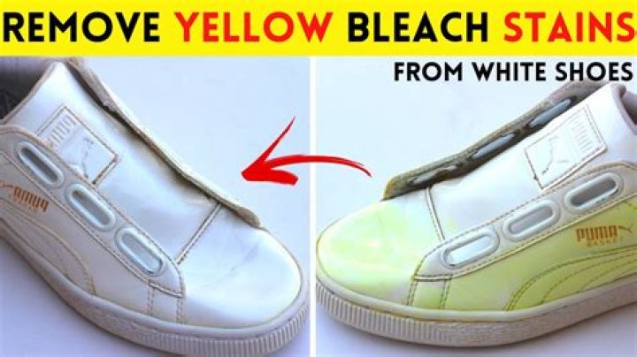 Does bleach ruin white shoes?