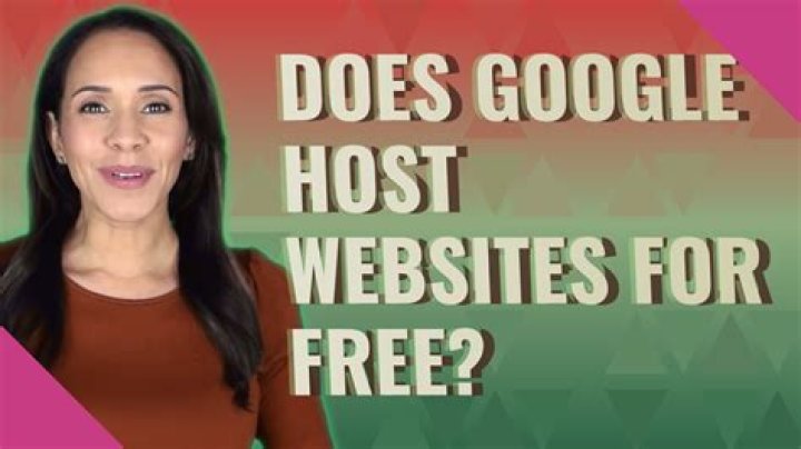Does Google host websites for free?