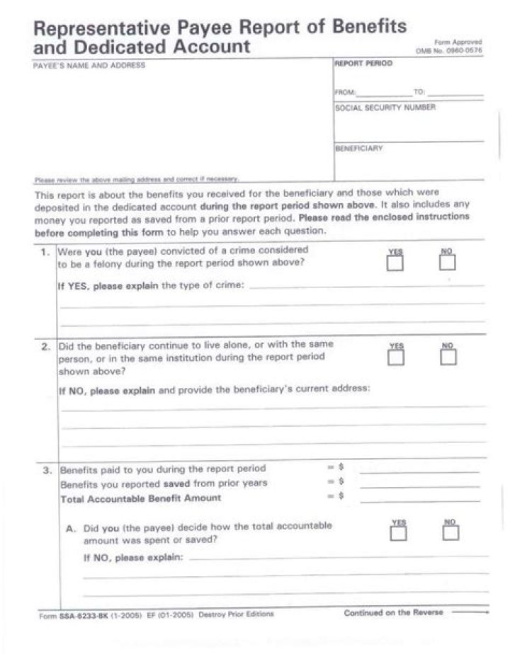 How do I get rid of a representative payee?