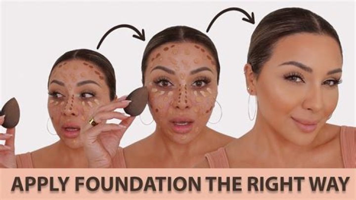 How do you apply foundation for beginners?
