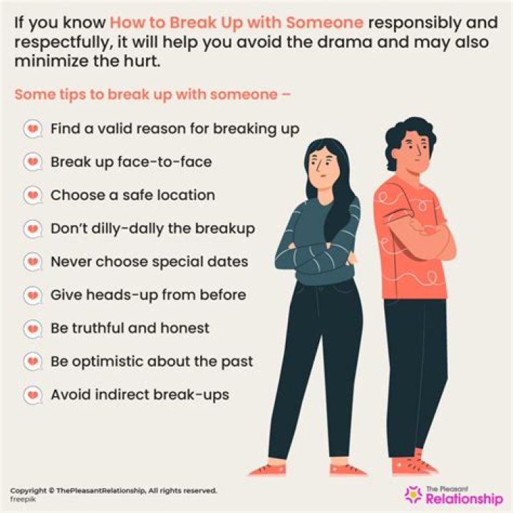 How do you break up with someone gently?