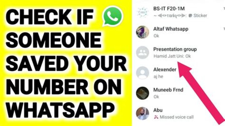 How do you know if someone hasn't saved your number on WhatsApp?
