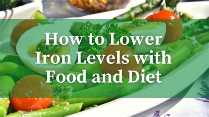 How do you lower your iron level?
