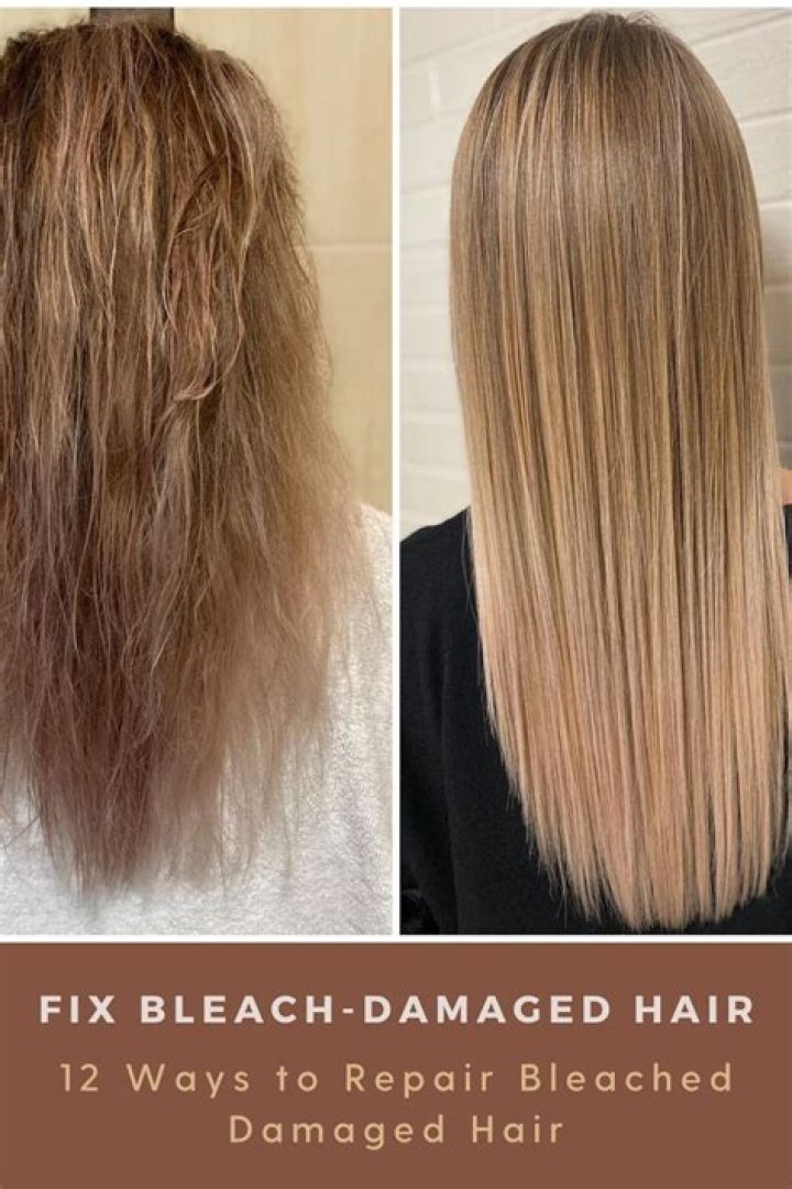 How do you repair damaged bleached hair?