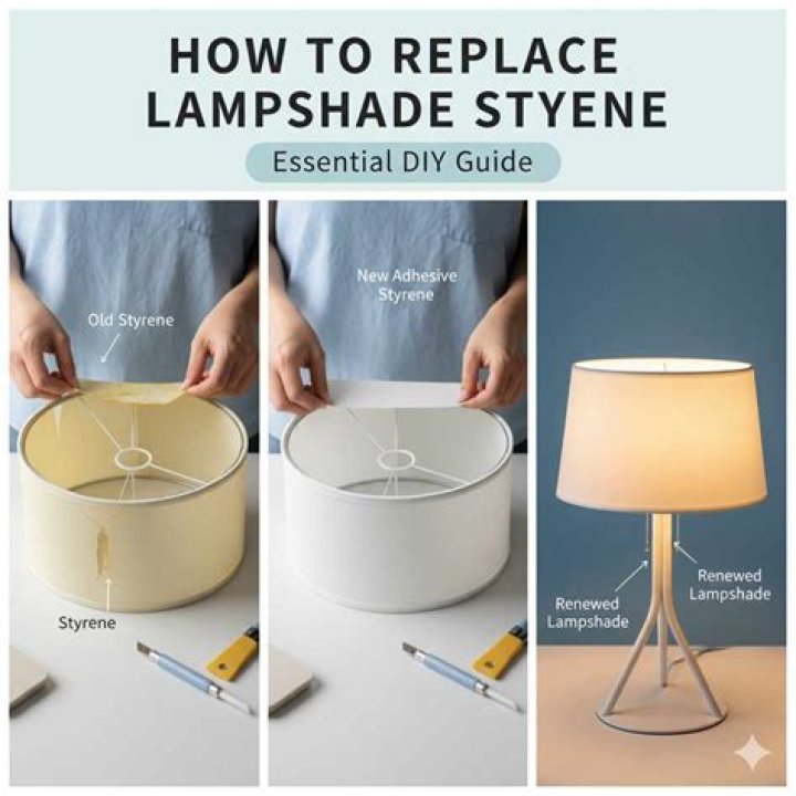 How do you whiten an old lampshade?
