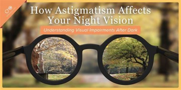 How does astigmatism affect driving?