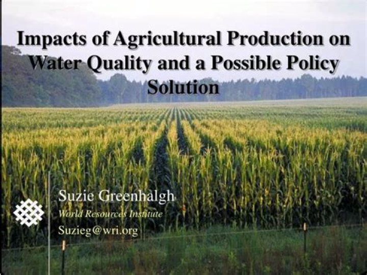 How industrial agriculture affects our water?