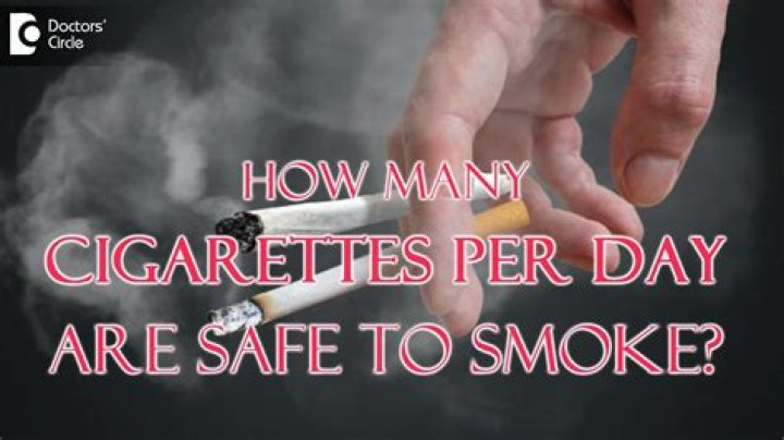 How many cigarettes is safe?
