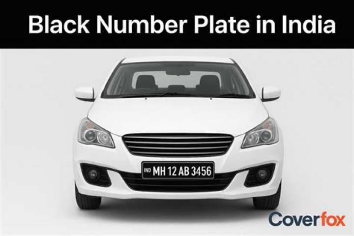 What are black number plates UK?