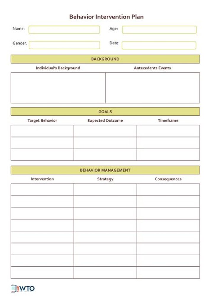 What are the three steps to creating a behavior plan?