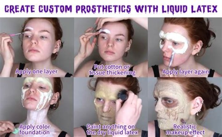 What dissolves dried liquid latex?