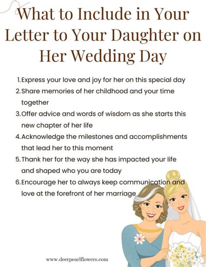 What do I tell my daughter on her wedding day?