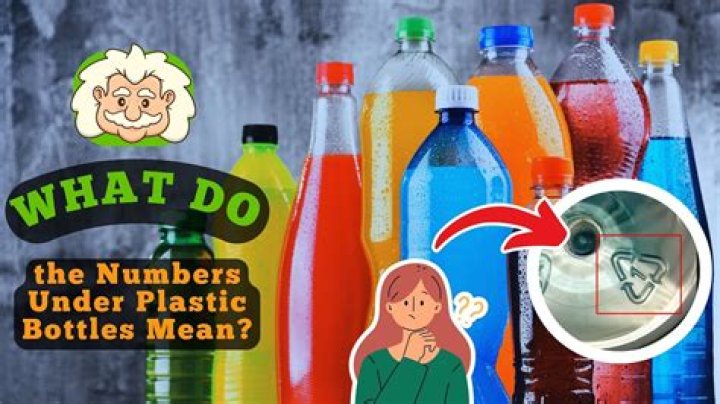 What does the triangle with 1 on plastic bottles mean?