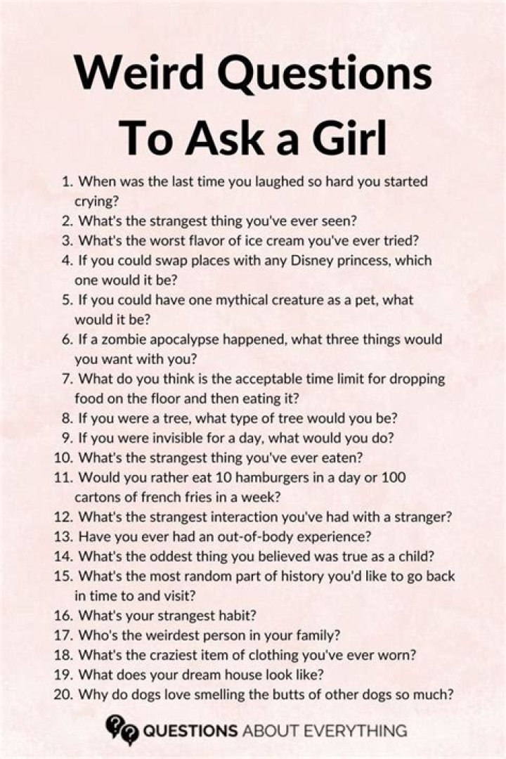 What flirty questions to ask a girl you like?