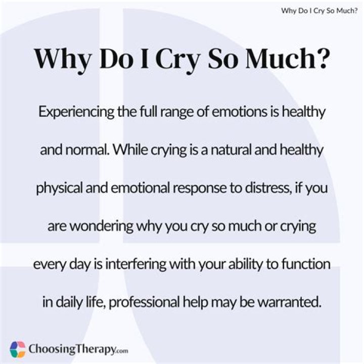 What happen if you cry too much?