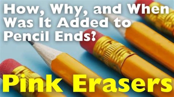 When did pencils get erasers?