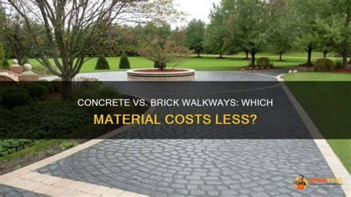 Which is cheaper concrete or bricks?