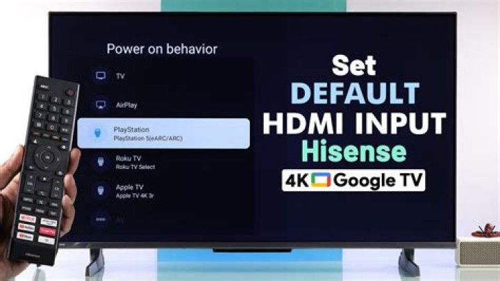 Which port is 4K on Hisense TV?