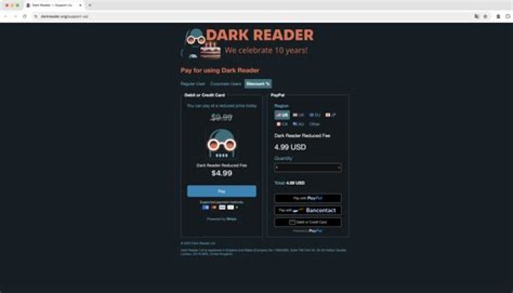 Who created Dark Reader?