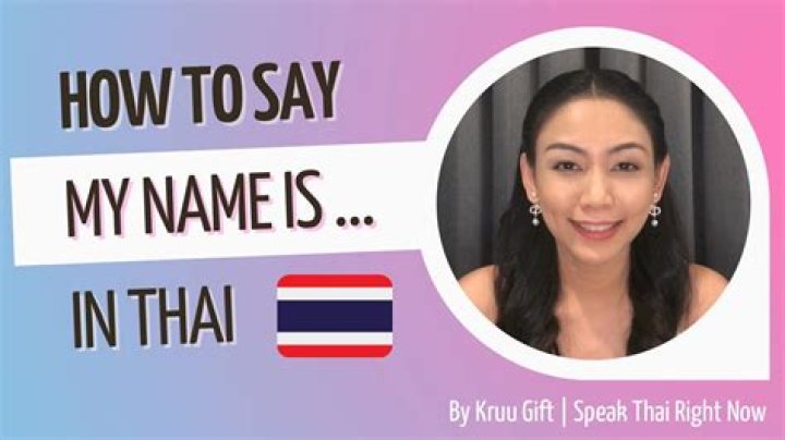 Why do Thai say ka?
