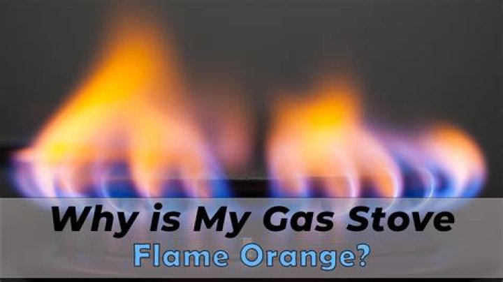 Why is my gas flame orange UK?